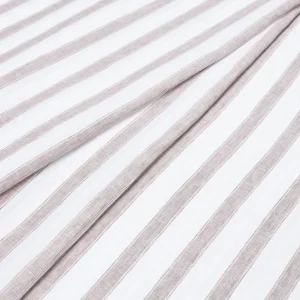 big white stripped silk