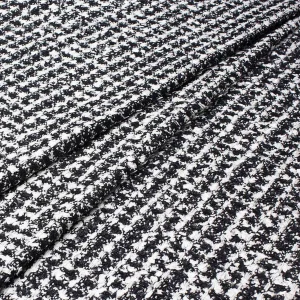 black and white silk